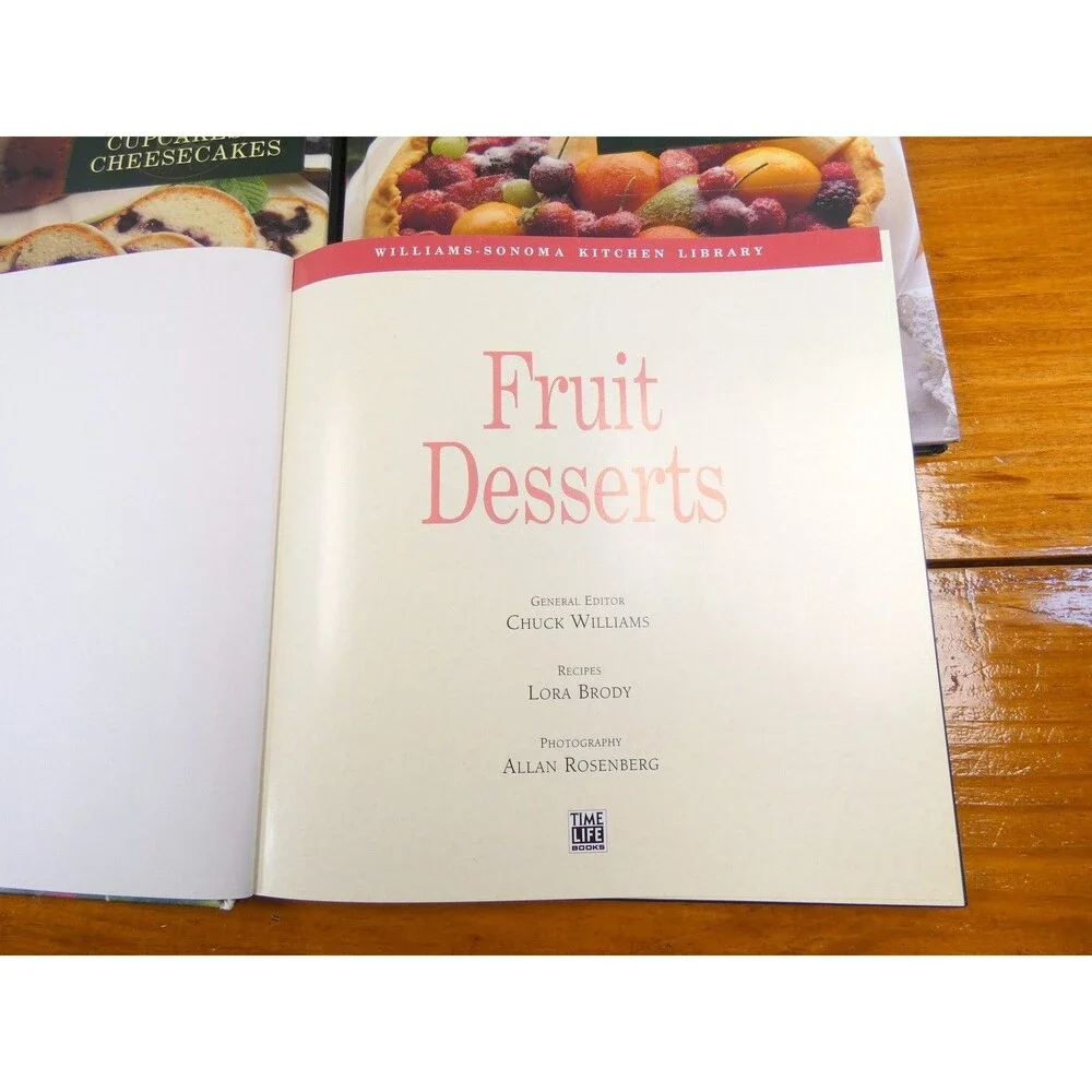 VTG Williams Sonoma Kitchen Library Cookbooks 5 Lot Baking-Desserts Time Life